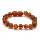 Bernstein Armband 16,5cm - Cognac (matt)